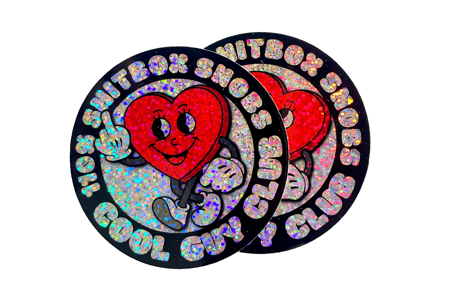 Shitbox hearts Glitter 3-inch
